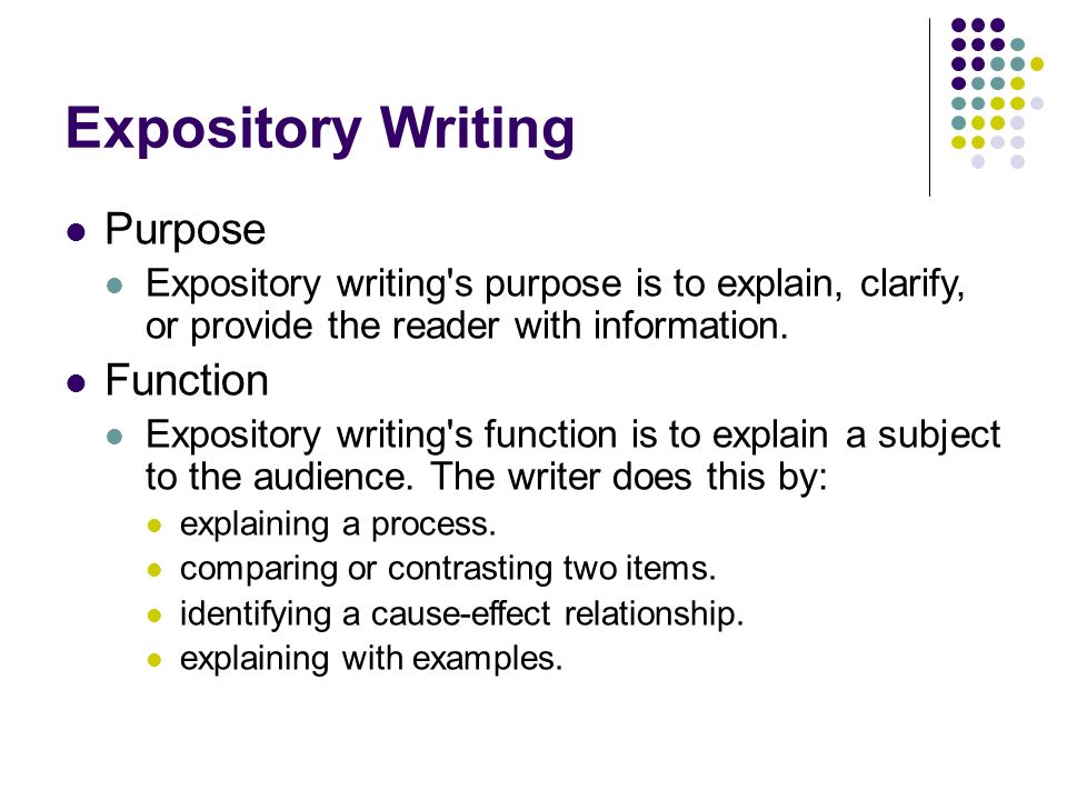 Writing process expository essay